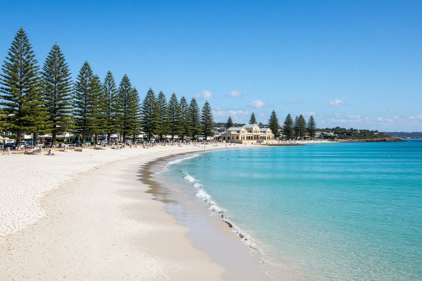 Cottesloe Beach on the Indian Ocean in Perth Western Australia